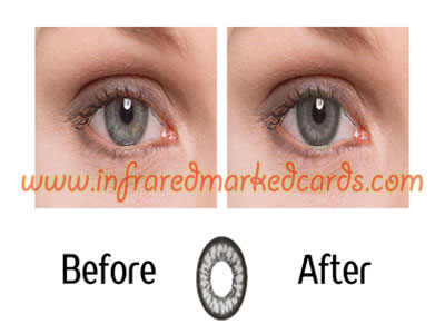 Infrared Contact Lenses for Hazel Eyes